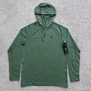 Black Diamond Crag Hoody Mens Small Arbor Green Hiking Pullover Hoodie